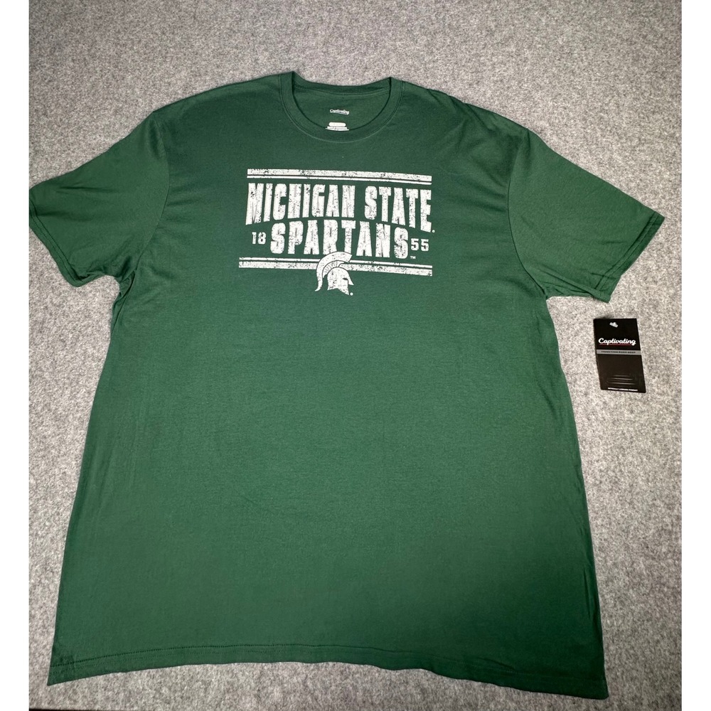 Captivating Michigan State‎ Spartans NWT TShirt 3XL Mens Officially Licensed